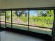Enclosed screen porch provides a relaxing view of the lush backyard at 306 Barlow Ave # 77, Sarasota, FL 34232