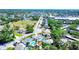 An elevated view of the neighborhood highlights the location of the property near commercial amenities at 4008 Cape Vista Dr, Bradenton, FL 34209