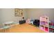 This bright bedroom features a play area at 4706 Cayo Costa Pl, Bradenton, FL 34203