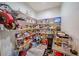 Walk-in pantry with extensive shelving, ideal for organized storage at 4706 Cayo Costa Pl, Bradenton, FL 34203