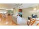 Open floor plan with living room, dining area, and views into the kitchen at 5311 San Jose Dr, Sarasota, FL 34235