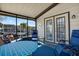 Relaxing sunroom with comfortable seating and bright sunlight, ideal for leisure and entertainment at 709 Riverview Cir, North Port, FL 34287