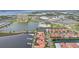 Beautiful aerial view showcases waterfront living with private docks and modern amenities at 805 3Rd E St, Palmetto, FL 34221