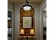 Stately entryway with decorative niche and artwork at 805 3Rd E St, Palmetto, FL 34221