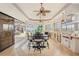 Covered lanai featuring an outdoor kitchen with seamless flow to the interior at 805 3Rd E St, Palmetto, FL 34221