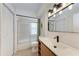 Bathroom boasts a shower-tub combo and modern fixtures at 1112 67Th Nw St, Bradenton, FL 34209