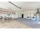 Garage features laundry and utility connections and storage shelves at 1112 67Th Nw St, Bradenton, FL 34209