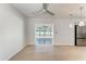 Open floor plan living room with bright floors and lots of light at 1112 67Th Nw St, Bradenton, FL 34209