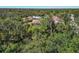An aerial view shows this home nestled within a lush, green, and secluded tree-filled community at 11419 Pine Lilly Pl, Lakewood Ranch, FL 34202