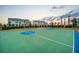 Outdoor basketball court with well-maintained court and new hoops for fun activities at 12307 Blue Hill Trl, Bradenton, FL 34211
