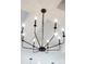 Modern chandelier with eight lights set against a white ceiling adds elegance at 12307 Blue Hill Trl, Bradenton, FL 34211