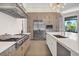 Modern kitchen featuring professional-grade appliances and a spacious island at 1333 Vista Dr, Sarasota, FL 34239