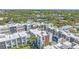 High-angle view showcasing the community's modern architecture and well-maintained surroundings at 232 Cosmopolitan Ct, Sarasota, FL 34236