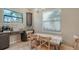 Eat-in kitchen dining area with view to the backyard at 5723 Title Row Dr, Bradenton, FL 34210