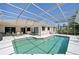 Inviting screened-in pool area with spacious patio, offering a relaxing outdoor living space at 610 147Th St E, Bradenton, FL 34212