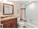 Cozy bathroom features granite vanity, updated fixtures, and shower-tub combination at 6269 Palma Del Mar S Blvd # 308, St Petersburg, FL 33715