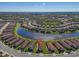Stunning aerial view showcasing the property's location within the community at 10230 Highland Park Pl, Palmetto, FL 34221