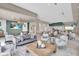 Grand common room featuring modern decor, comfortable seating, and a connected dining area at 10230 Highland Park Pl, Palmetto, FL 34221