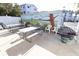 Outdoor picnic area enhanced with a nature-themed mural, creating an inviting and picturesque social setting at 1838 Sunny Dr # D35, Bradenton, FL 34207