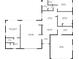 Detailed floor plan showcasing the layout of this home's bedrooms, living spaces, and garage at 18422 Burkholder Cir, Port Charlotte, FL 33948