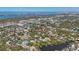 An aerial view shows the home's proximity to both water and city amenities at 2316 Bradford St, Sarasota, FL 34231