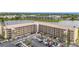 Overhead view showcasing condos featuring private balconies, ample parking, and scenic lake views at 3821 Lake Bayshore Dr # H-507, Bradenton, FL 34205