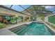 Enjoy outdoor living with screened pool, patio, and seating area at 3842 Glen Oaks Manor Dr, Sarasota, FL 34232