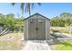 Outdoor storage shed offers secure storage for all your tools and equipment at 4803 Brae Burn Ave, Sarasota, FL 34234