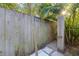 Enclosed outdoor shower area, perfect for rinsing off after the pool or beach at 494 Sapphire Dr, Sarasota, FL 34234