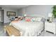 Comfortable bedroom featuring beachy accents, soft natural light, and a relaxing coastal ambiance at 6415 Midnight Pass Rd # 607, Sarasota, FL 34242