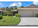 Charming home with manicured lawn, tile roof, and an attached two-car garage at 7205 Wood Creek Dr # 16, Sarasota, FL 34231