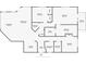 Detailed floor plan of home showcasing layout with living spaces, bedrooms, bathrooms, and balcony at 7810 34Th W Ave # 103, Bradenton, FL 34209