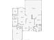 Detailed floor plan showcasing layout of home with screened patio, pool, and primary suite at 8449 Lone Eagle Way, Sarasota, FL 34241