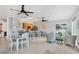 Entertain in style in this spacious entertainment area with an open kitchen and inviting lounge at 9203 Griggs Rd # B102, Englewood, FL 34224