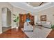 Bright and airy living room with neutral decor and hardwood floors at 1110 79Th E St, Palmetto, FL 34221