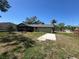 Spacious backyard with lush lawn, patio area, and mature trees, providing a serene outdoor retreat at 2816 N Lockwood Meadows Blvd, Sarasota, FL 34234
