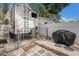 Spacious backyard featuring a trailer and white fence at 4619 20Th W Ave, Bradenton, FL 34209