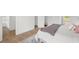 Bright bedroom with an open walk-in closet and hardwood floors at 6737 Lincoln Rd, Bradenton, FL 34203