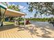 Spacious waterfront deck perfect for entertaining or enjoying the tranquil river views at 6737 Lincoln Rd, Bradenton, FL 34203