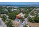 Home from above showing proximity to commercial district, neighborhood, and bay at 732 15Th E St, Bradenton, FL 34208
