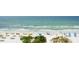Expansive beach view with numerous beach chairs, umbrellas, and clear blue ocean at 915 Seaside Dr # 613 Weeks 32-33, Sarasota, FL 34242