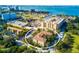 Beautiful aerial view of waterfront condos, showcasing the complex's proximity to the bay and downtown amenities at 1268 11Th St # 2402, Sarasota, FL 34236