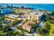 Gorgeous aerial view of the condos near the water with ample parking and beautiful manicured grounds at 1268 11Th St # 2402, Sarasota, FL 34236