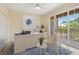 Cozy home office with desk and chair, featuring a balcony with great outdoor views at 1268 11Th St # 2402, Sarasota, FL 34236