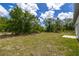 A spacious backyard with lush grass and plenty of trees, providing a private and natural setting at 158 Chickering St, Port Charlotte, FL 33954