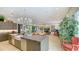 View of the open concept kitchen and living areas showcasing modern design and decor at 1755 7Th St, Sarasota, FL 34236