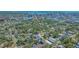 Aerial view of neighborhood highlighting mature trees and proximity to Sarasota Bay at 1765 7Th St, Sarasota, FL 34236