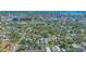 Aerial view of neighborhood highlighting mature trees and proximity to downtown Sarasota at 1765 7Th St, Sarasota, FL 34236