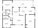 Floor plan showcasing layout of living room, bedrooms, bathrooms, porch, and garage at 18399 Burkholder Cir, Port Charlotte, FL 33948