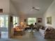 Spacious living room with large windows, ceiling fan, and comfortable furnishings, perfect for relaxing at 4944 Village Gardens Dr # 151, Sarasota, FL 34234